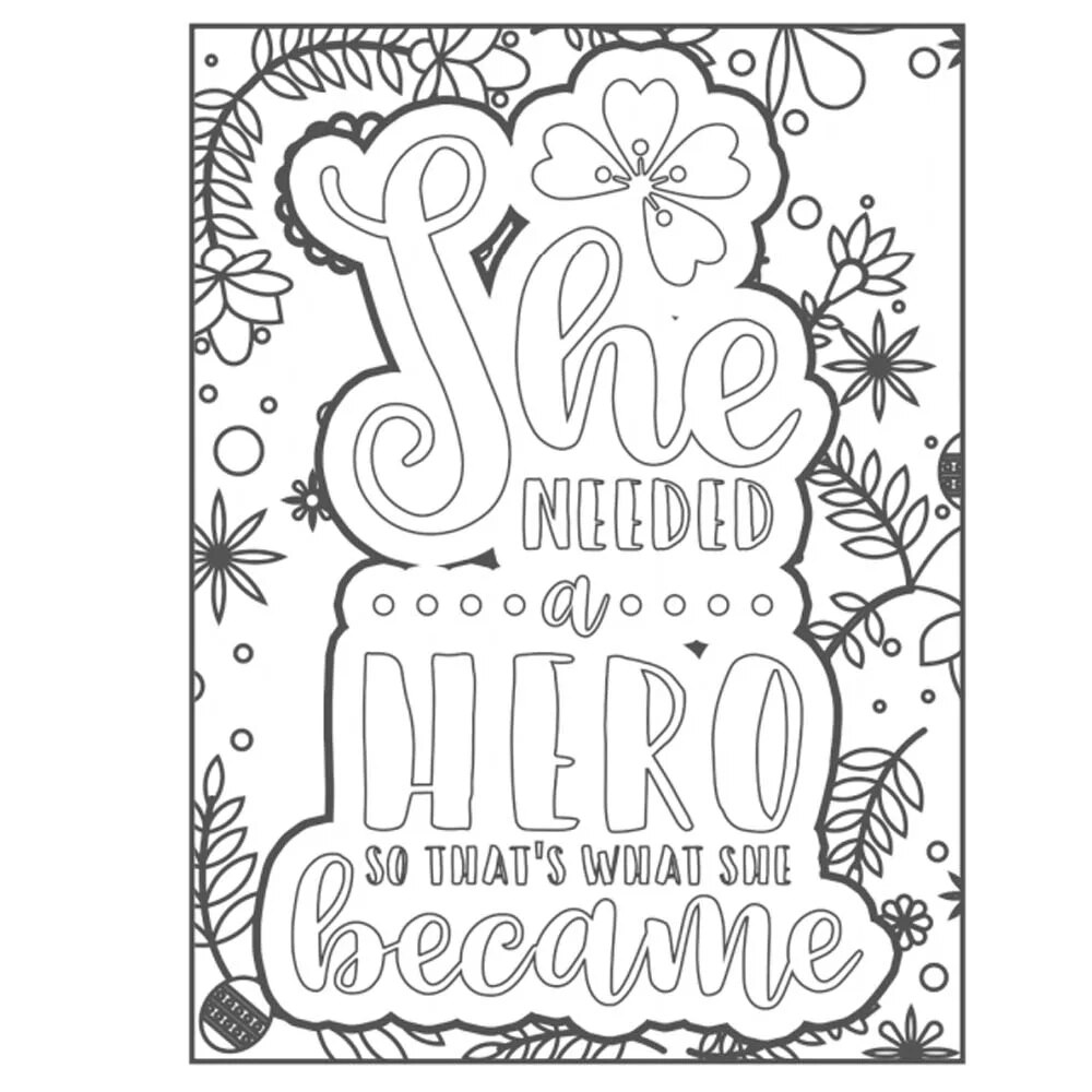 Easy coloring book for adults inspirational quotes simple large print coloring pages with positive and good vibes inspirational