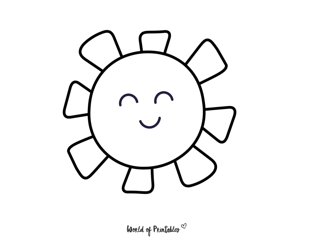 Easy coloring pages for kids