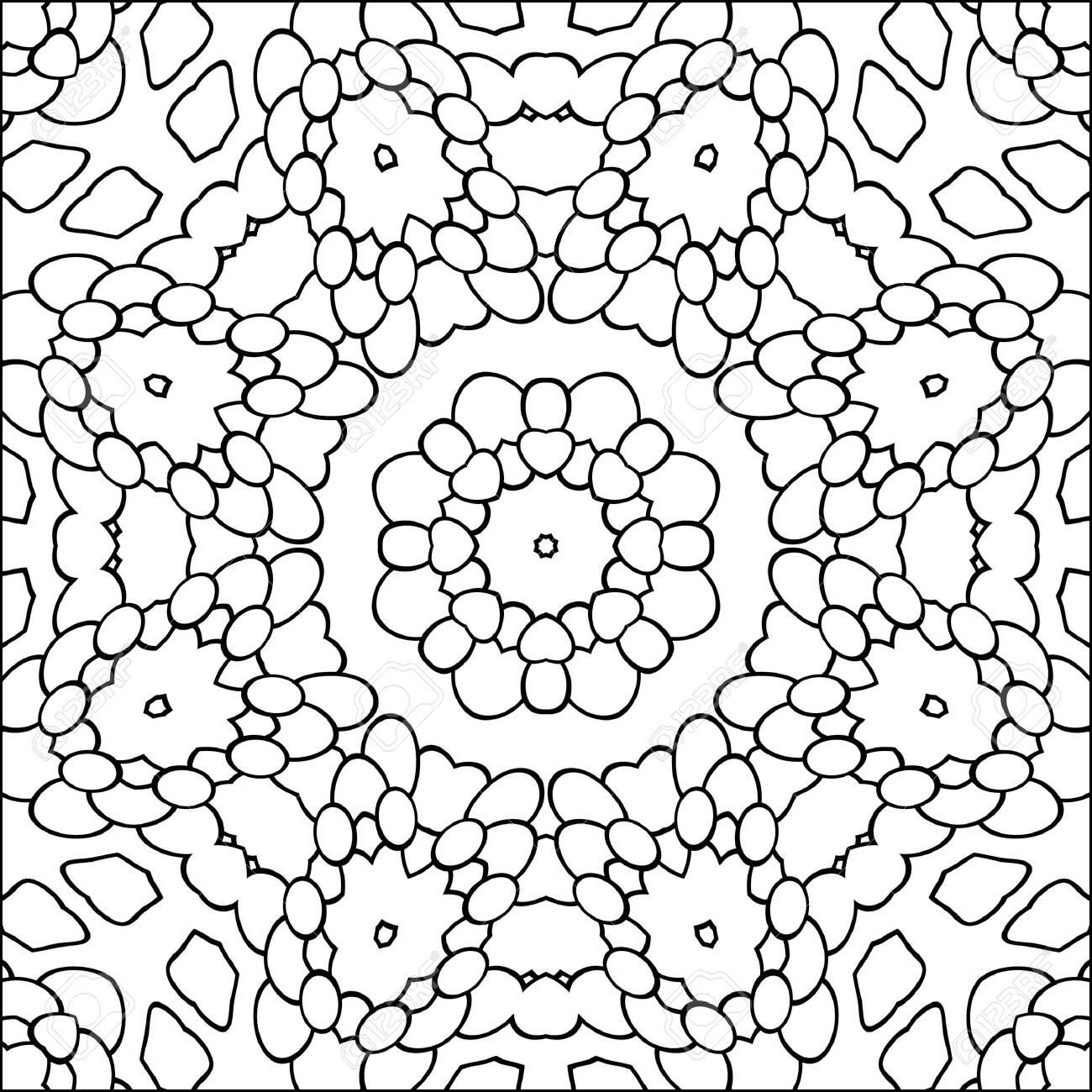 Coloring pages simple geometric coloring page for kids and adults