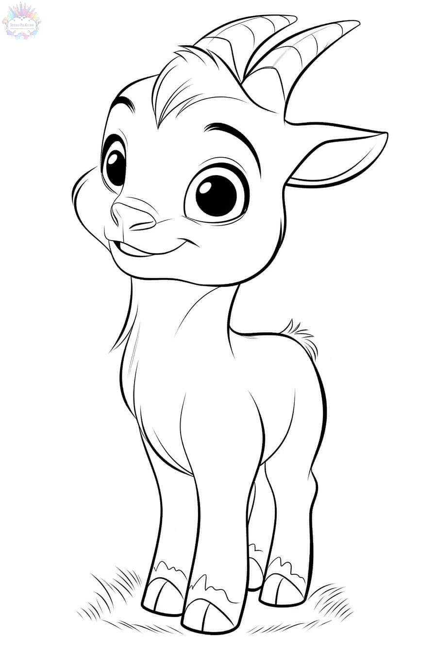 Goat coloring pages
