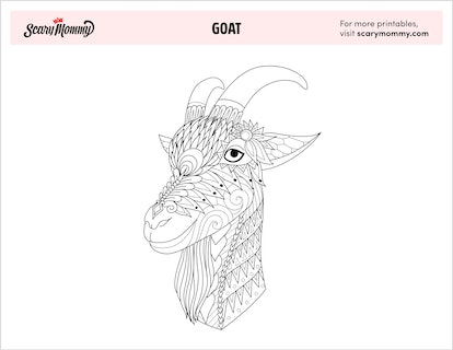 You herd it here first â these goat coloring pages are the goat