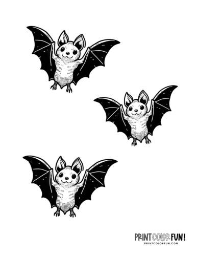 Bat coloring pages crafts more for halloween learning fun at