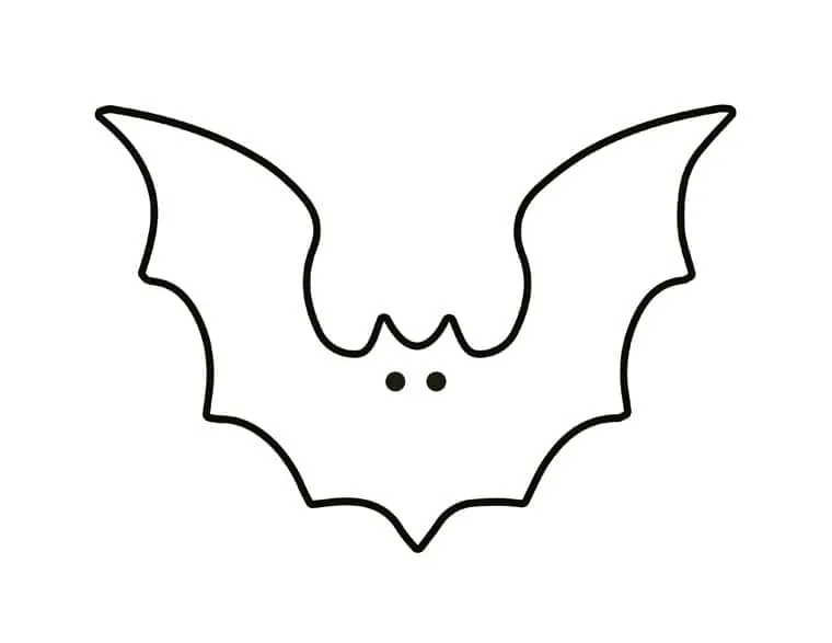 Free bat craft template printable bat halloween coloring pages