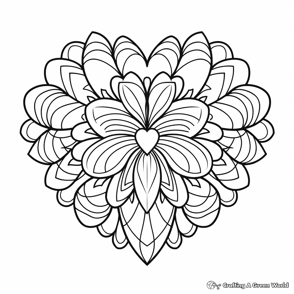 Mandala easy coloring pages