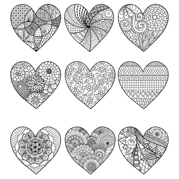 Heart mandala vector images