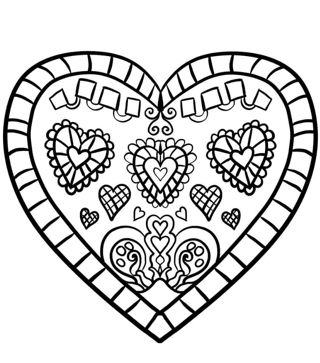 Heart pages â printable pages
