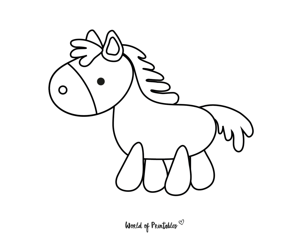 Easy coloring pages for kids