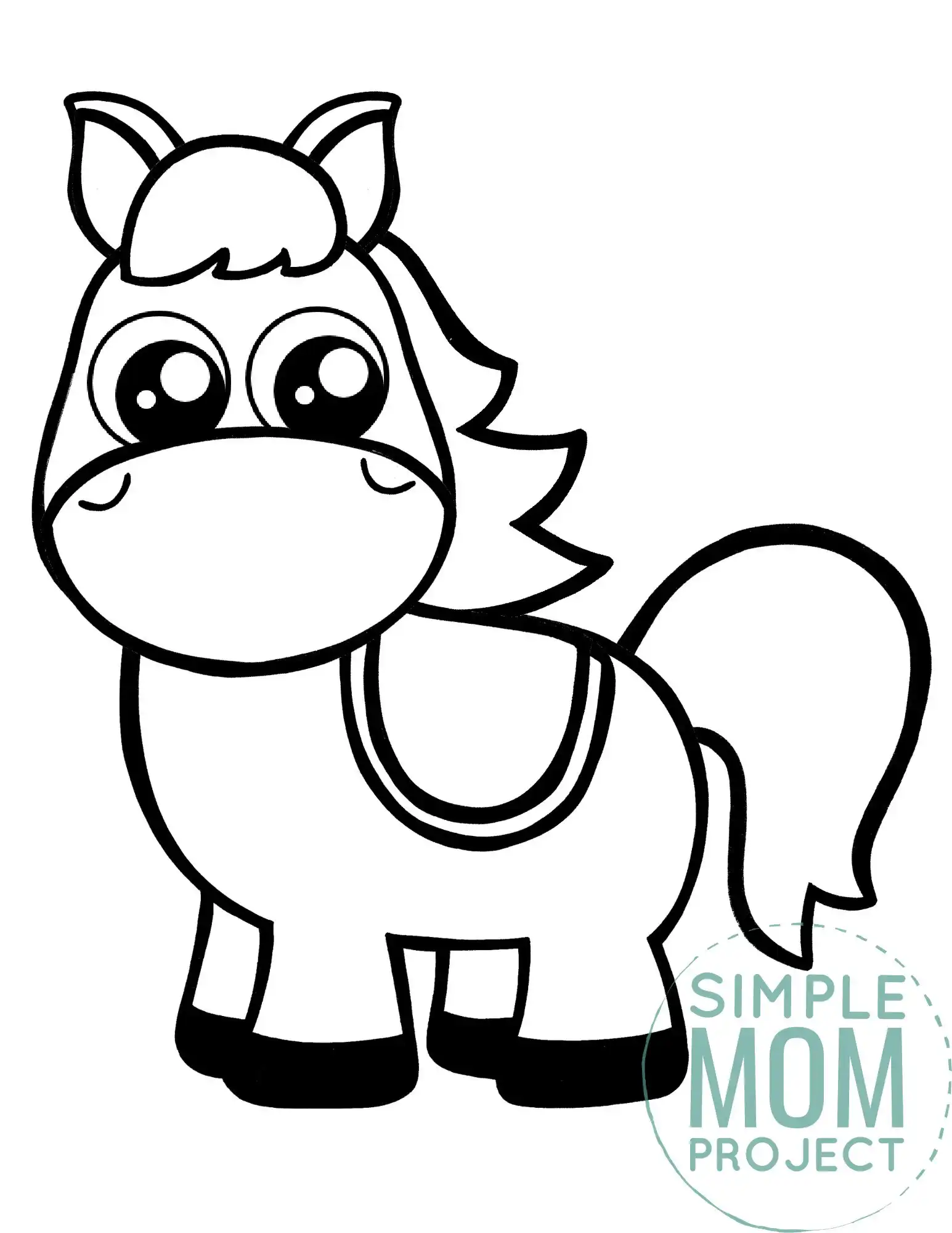Free printable royal horse template â simple mom project
