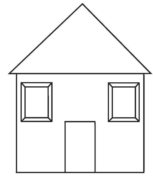 Online coloring pages coloring pagea simple little house coloring house coloring books for children