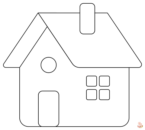 House coloring pages â free printable pages for kids
