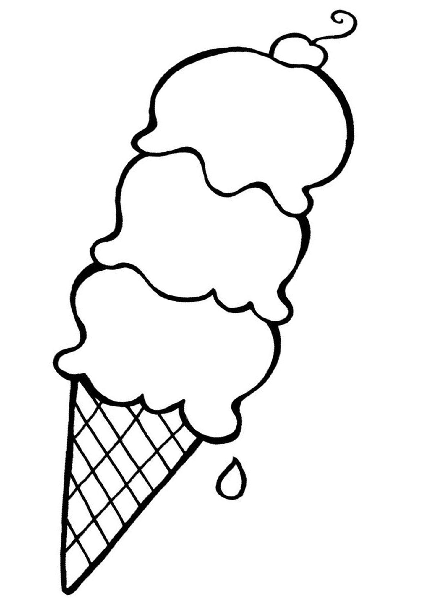 Free easy to print ice cream coloring pages ice cream coloring pages coloring pages food coloring pages