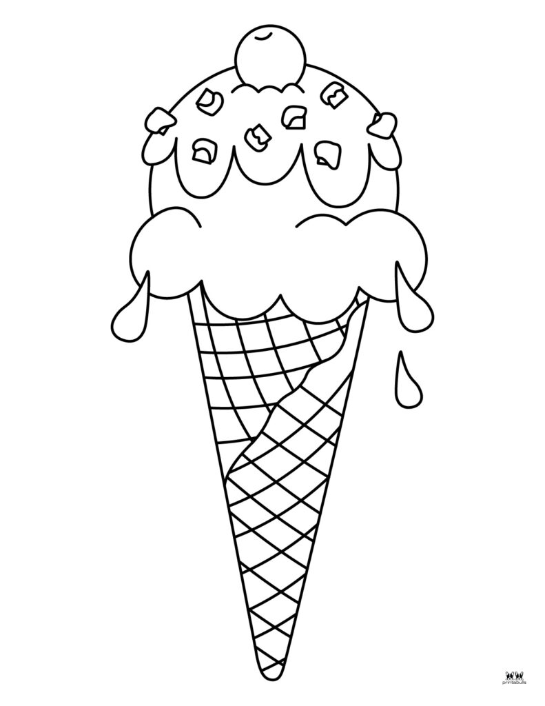 Ice cream coloring pages