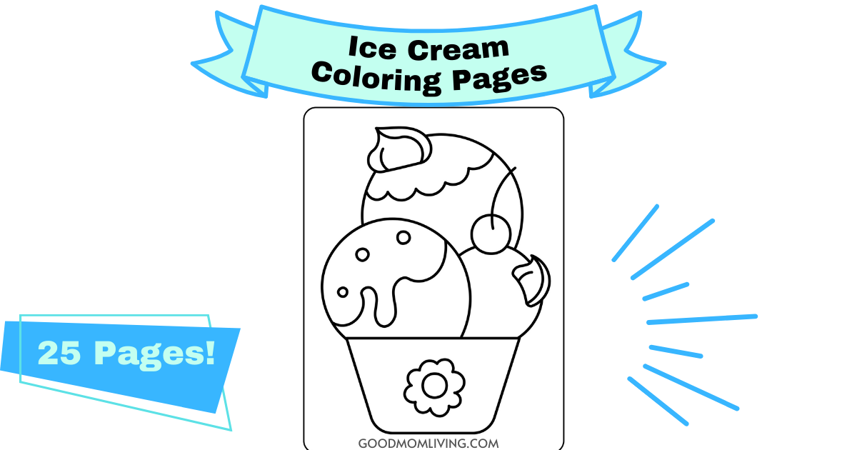 Ice cream coloring pages free for kids and adults