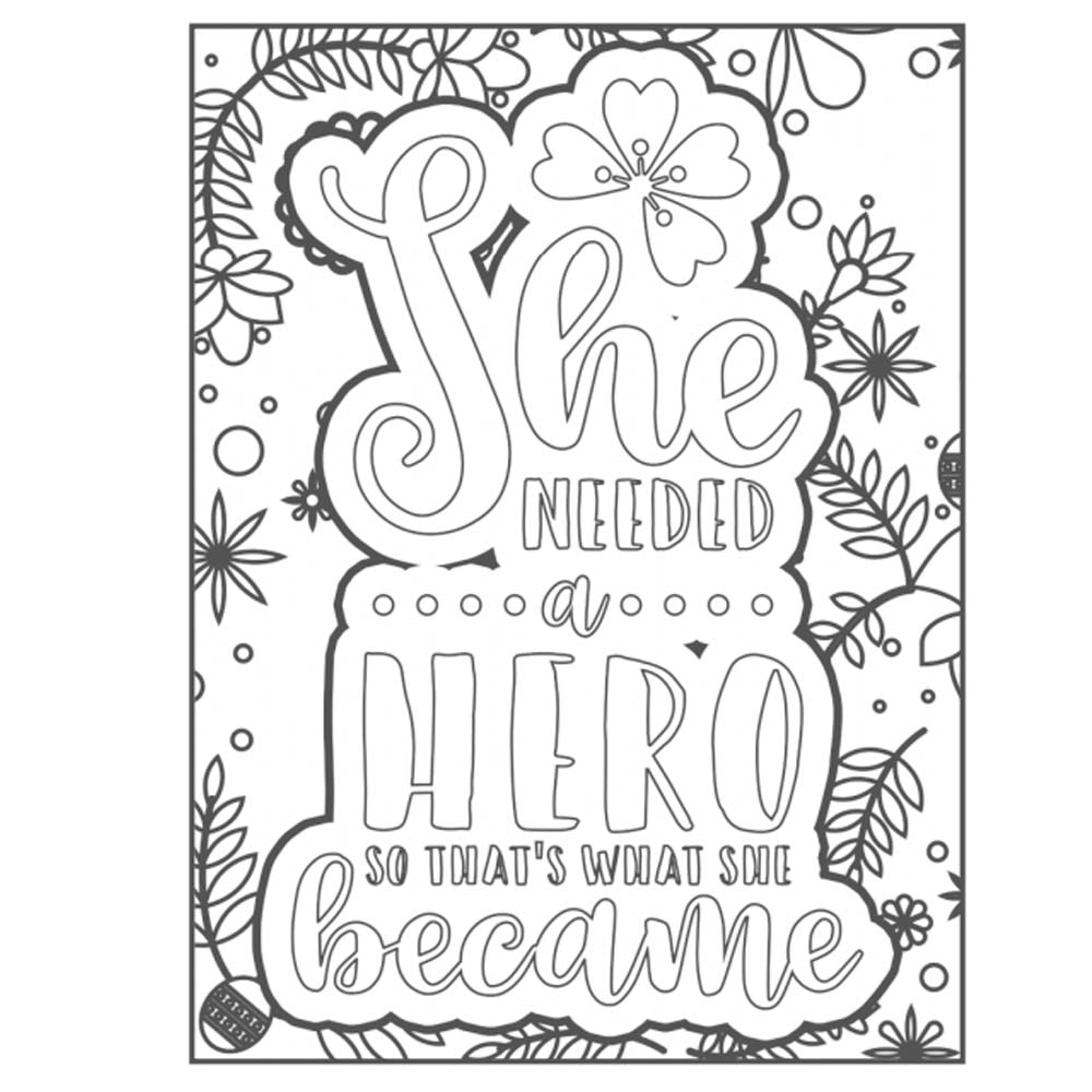 Easy coloring book for adults inspirational quotes simple large print coloring pages with positive and good vibes inspirational