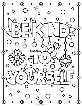 Inspirational coloring book