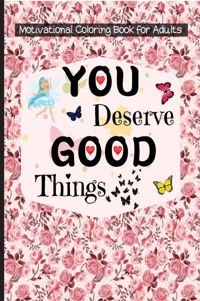 Motivational coloring book for adults