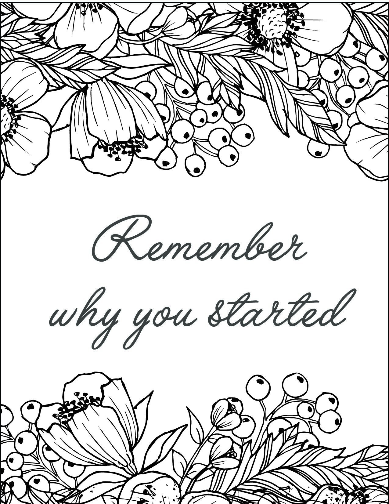Best printable inspirational quote coloring pages