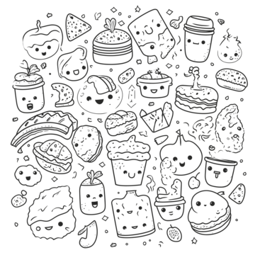 Kawaii food png vector psd and clipart with transparent background for free download