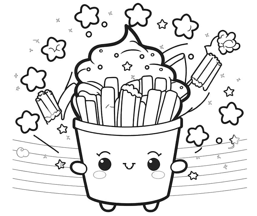 Kawaii coloring pages