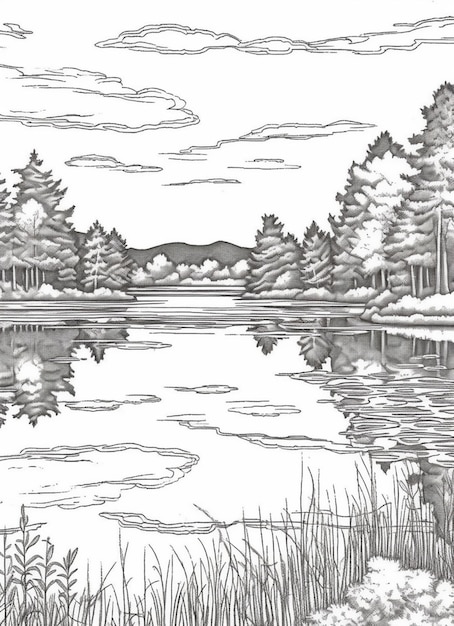 Page easy scenery drawing images