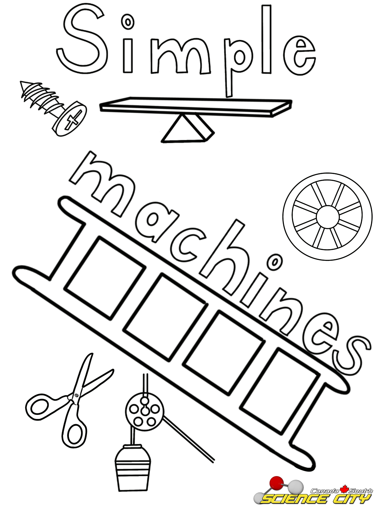Coloring pages â canada south science city