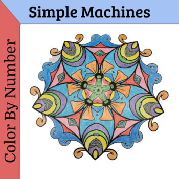 Simple machines pdf color by number