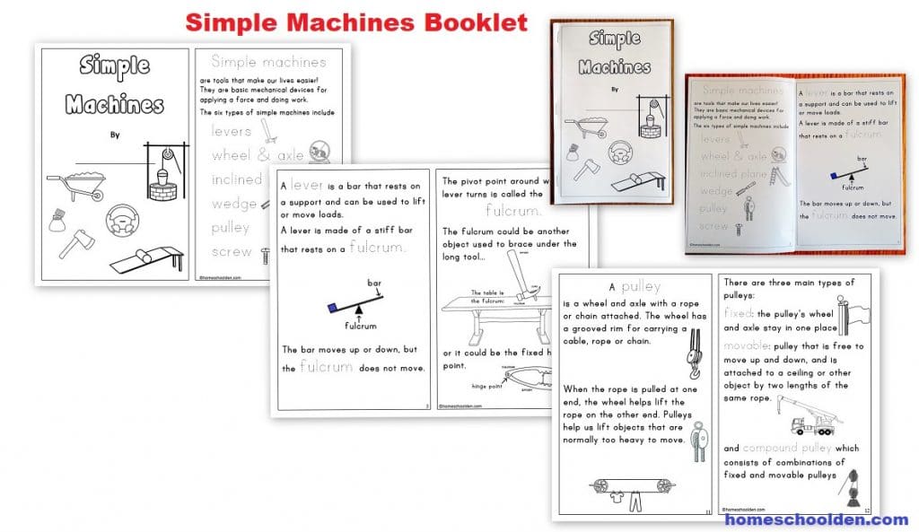 Simple machines booklet