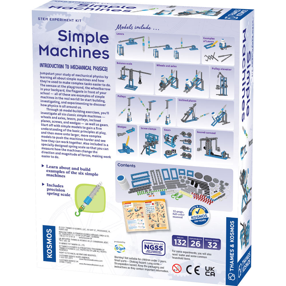 Simple machines science experiment model building kit thames kosmos