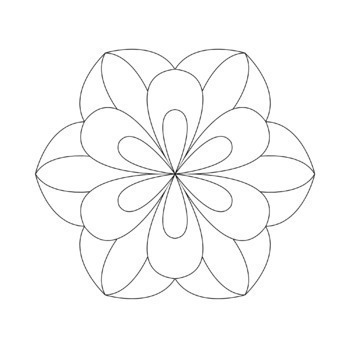 Simple mandala coloring pages by delta class tpt
