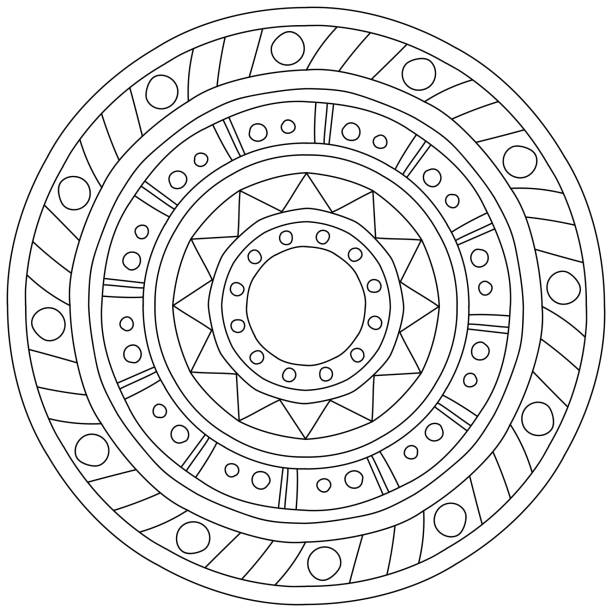 Easy mandala stock illustrations royalty