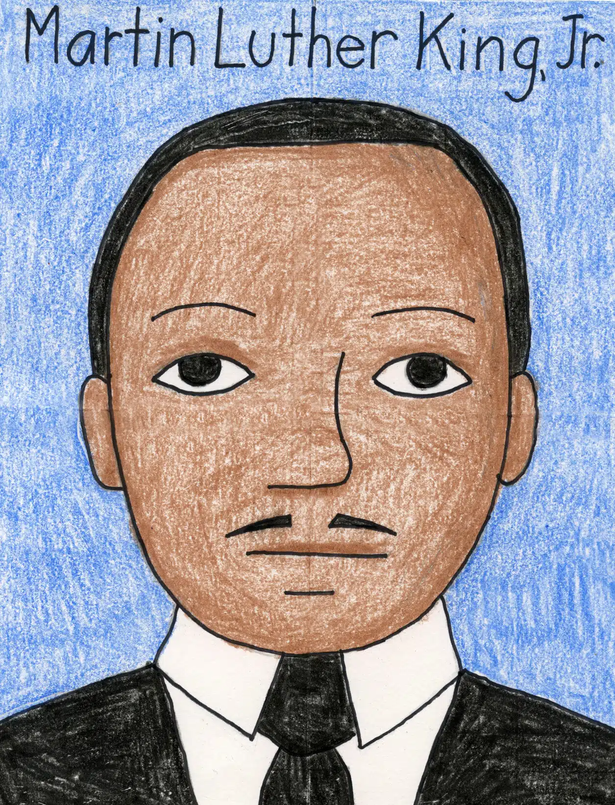 How to draw martin luther king jr