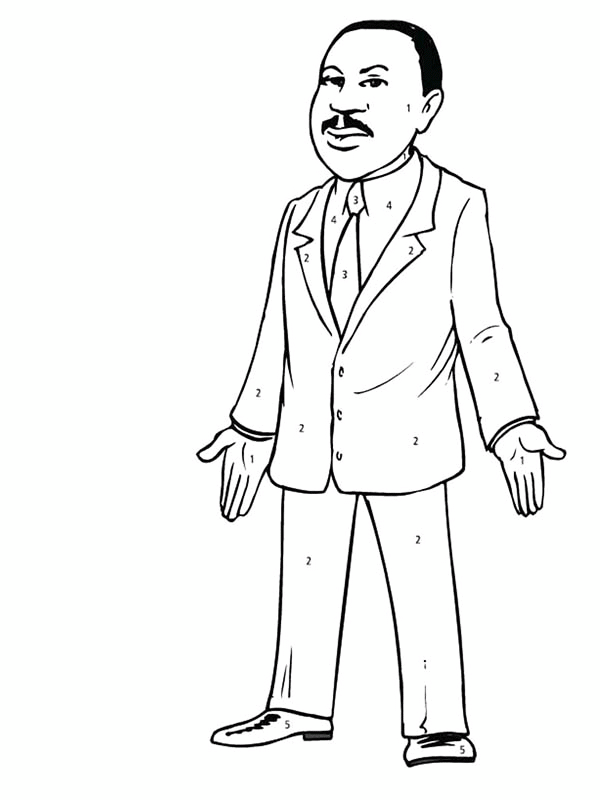 Martin luther king jr coloring pages and worksheets