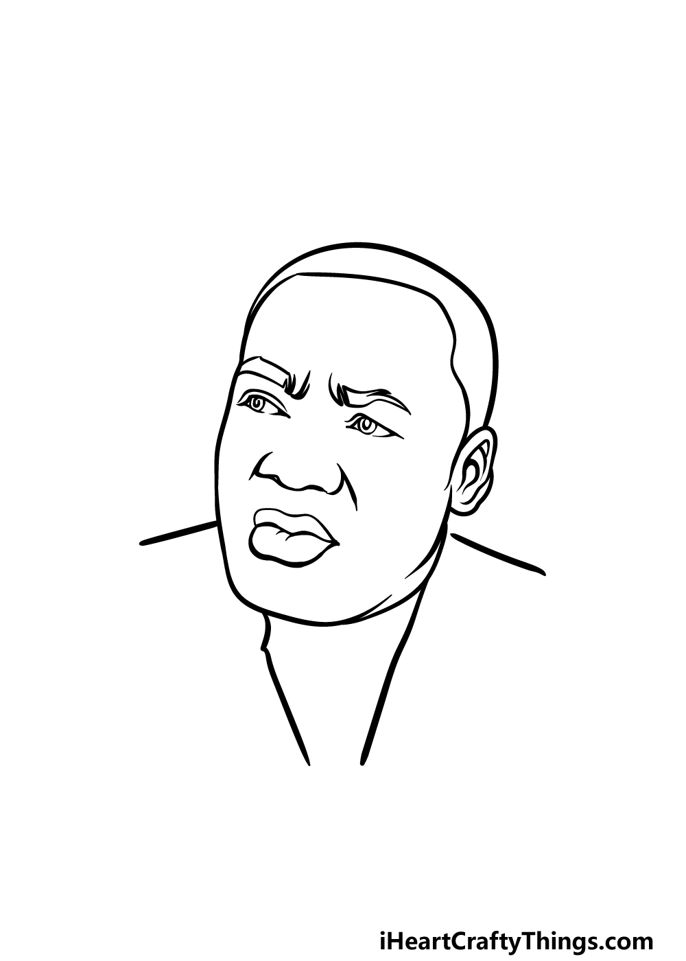 Martin luther king jr drawing