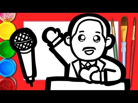How to draw dr martin luther king jr easy drawing for kids black history month coloring page