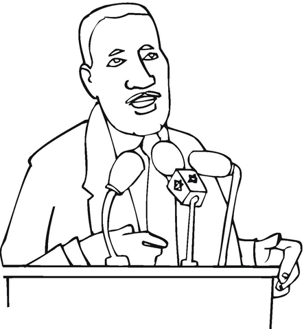Martin luther king jr coloring page free printable coloring pages