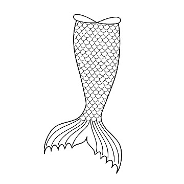Mermaid tails outline png transparent images free download vector files
