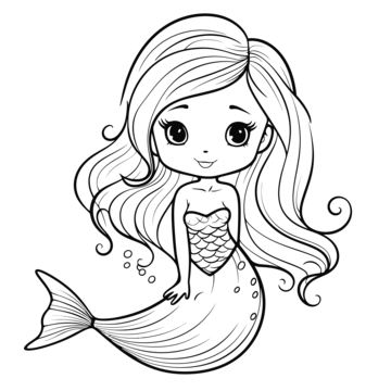 Mermaid tails outline png transparent images free download vector files
