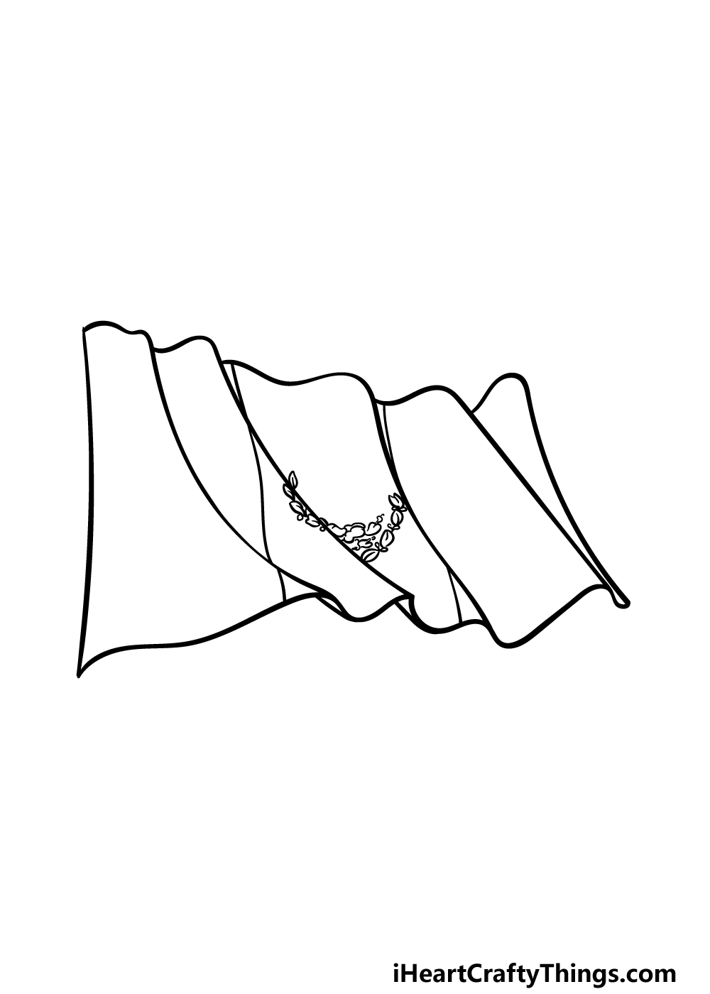 Mexican flag drawing