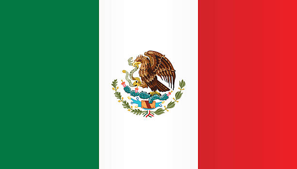 Mexican flag vector stock illustrations royalty