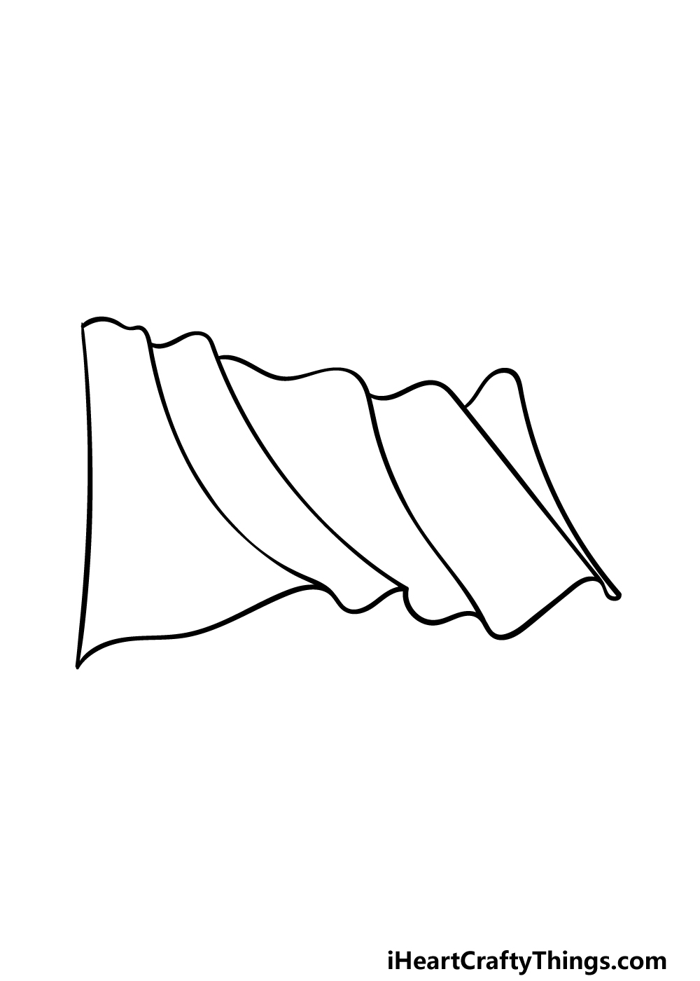 Mexican flag drawing
