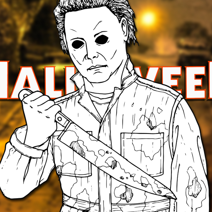 How to draw michael myers halloween drawing tutorial