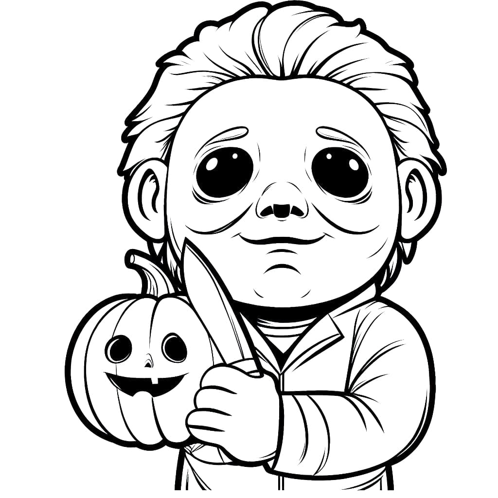 Michael myers coloring pages