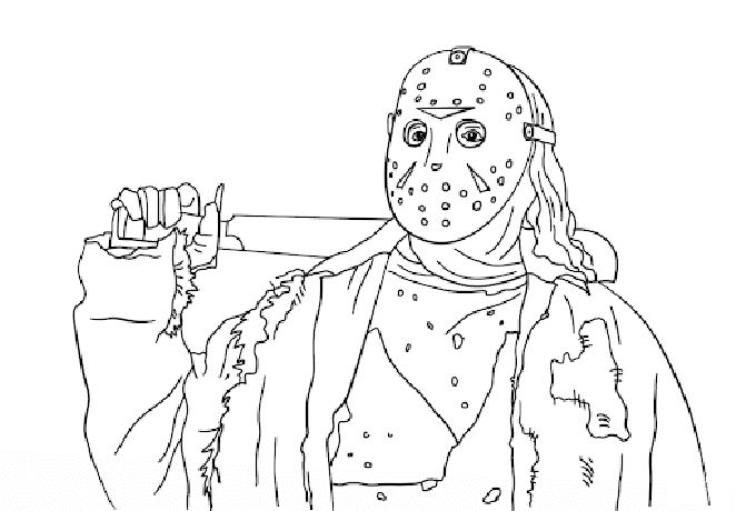 Michael myers coloring pages