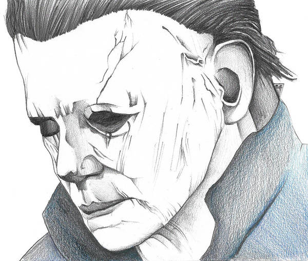 Michael myers art print by panagiota chaidogiannou