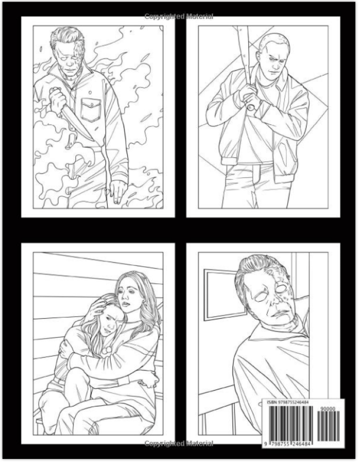 Halloween kills coloring book allows you to brighten up the world of the gruesome slasher sequel