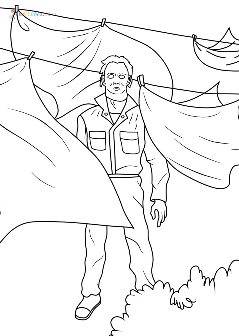 Michael myers coloring pages