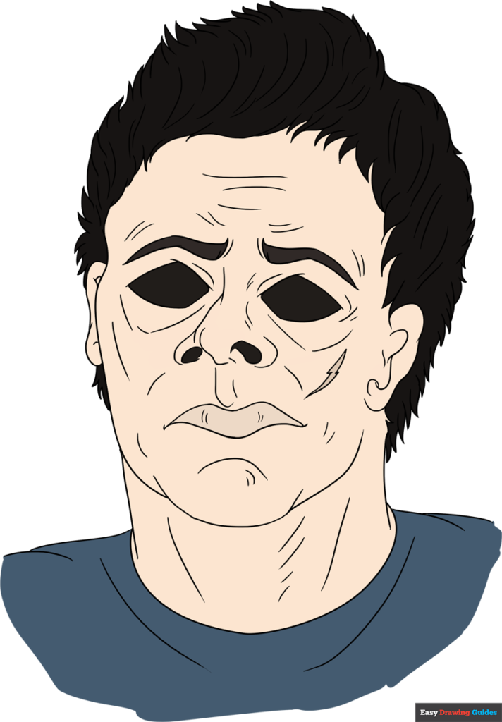 How to draw michael myers from halloween