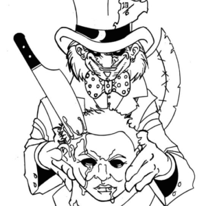 Michael myers coloring pages printable for free download