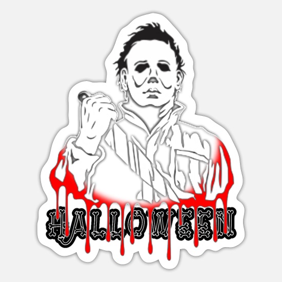 Michael myers halloween sticker