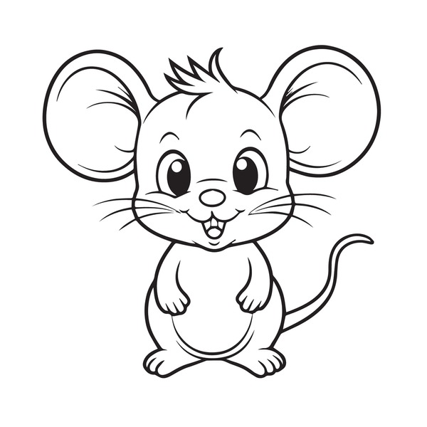 Baby mouse coloring royalty